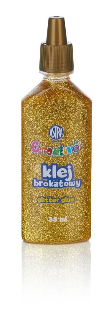 Klej w tubie Astra Creativo brokatowy złoty srebrny 35ml (332118001) Klej w tubie Astra Creativo brokatowy złoty srebrny 35ml (332118001)