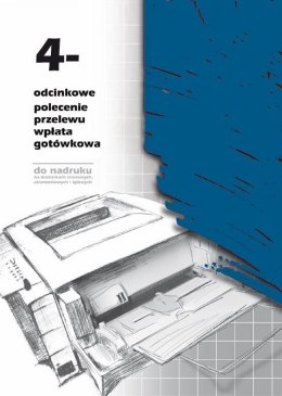 Druk offsetowy Polecenie przelewu/wpłata gotówkowa 4-odc A4 100k. Michalczyk i Prokop (F-112-2)