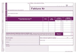 Druk offsetowy Faktura dla podatników zwolnionych z podatku VAT A5 80k. Michalczyk i Prokop (203-3E)