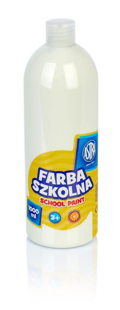 Farby plakatowe Astra szkolne kolor: biały 1000ml 1 kolor. Farby plakatowe Astra szkolne kolor: biały 1000ml 1 kolor.