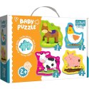 Puzzle Trefl baby classic zierzęta na wsi 3, 4, 5, 6 el. (36070)