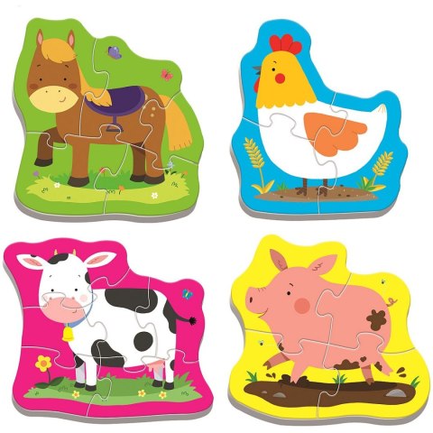 Puzzle Trefl baby classic zierzęta na wsi 3, 4, 5, 6 el. (36070) Puzzle Trefl baby classic zierzęta na wsi 3, 4, 5, 6 el. (36070)