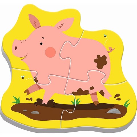 Puzzle Trefl baby classic zierzęta na wsi 3, 4, 5, 6 el. (36070) Puzzle Trefl baby classic zierzęta na wsi 3, 4, 5, 6 el. (36070)