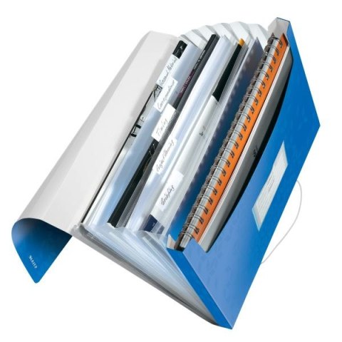 Teczka z przegródkami Leitz Wow A4 kolor: niebieski 6 przegródek (45890036) Teczka z przegródkami Leitz Wow A4 kolor: niebieski 6 przegródek (45890036)
