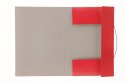 Teczka kartonowa na gumkę klejona lakierowana kolor A4 czerwona 350g Barbara (308)