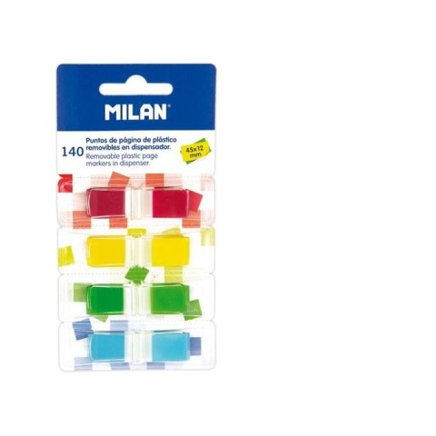 Zakładka indeksująca Milan Fluo 140k [mm:] 45x12 (4111604)