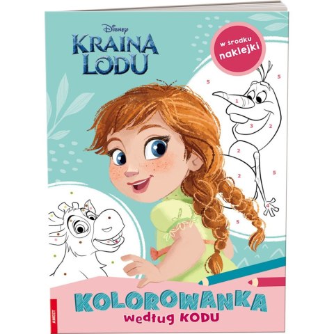 Książka dla dzieci Kraina lodu. Kolorowanka według kodu Ameet