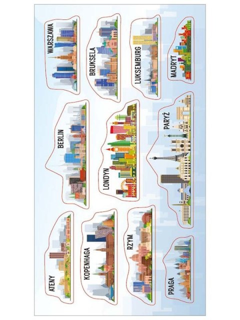 Naklejka (nalepka) Ranok Creative Panoramy miast Europy