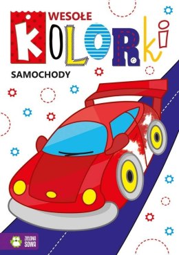 Książeczka edukacyjna Zielona Sowa Wesołe kolorki. Samochody