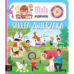 Książeczka edukacyjna Album z naklejkami. Mała projektantka. Strefa zwierzaka Aksjomat