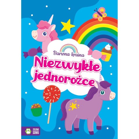 Książeczka edukacyjna Zielona Sowa Barwna kraina. Niezwykłe jednorożce Książeczka edukacyjna Zielona Sowa Barwna kraina. Niezwykłe jednorożce