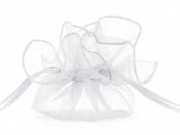 Organza Partydeco Woreczki z organzy, biały, 25cm biały (WRG6-008-10)