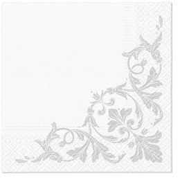 Serwetki Motif SILVER mix nadruk bibuła [mm:] 330x330 Paw (TL124608)