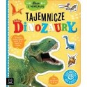 Książeczka edukacyjna Aksjomat Album z naklejkami. Tajemnicze dinozaury. Ciekawostki dla dziec