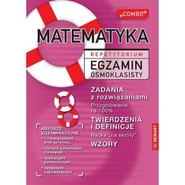 Książeczka edukacyjna Repetytorium do matematyki + arkusz egz. 2023 Demart