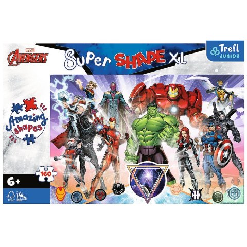 Puzzle Trefl Avengers XL Odwaga Avengers 160 el. (50023) Puzzle Trefl Avengers XL Odwaga Avengers 160 el. (50023)