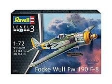 Model do sklejania Focke Wulf Fw190 F-8 - niemiecki samolot myśliwski Revell (03898)