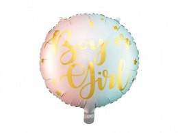 Balon foliowy Partydeco Boy or Girl, 35cm 14cal (FB83)