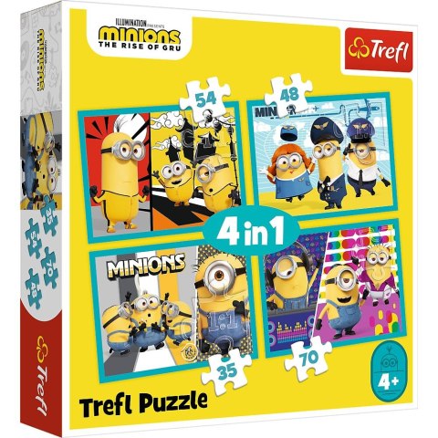 Puzzle Trefl Minionki 4w1 4w1 el. (34339)