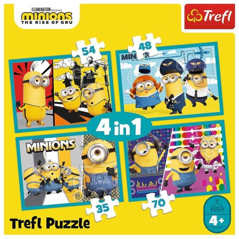 Puzzle Trefl Minionki 4w1 4w1 el. (34339) Puzzle Trefl Minionki 4w1 4w1 el. (34339)