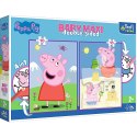 Puzzle Trefl świnka Peppa Baby MAXI 2x10 Pogodny dzień Peppy 20 el. (43001)