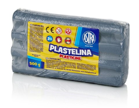 Plastelina Astra 1 kol. srebrna 500g Plastelina Astra 1 kol. srebrna 500g