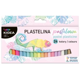 Plastelina Kidea 24 kol. Pastelowa mix 200g (PP24KA)