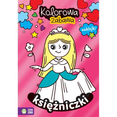 Książeczka edukacyjna Zielona Sowa Kolorowa zabawa Księżniczki Książeczka edukacyjna Zielona Sowa Kolorowa zabawa Księżniczki