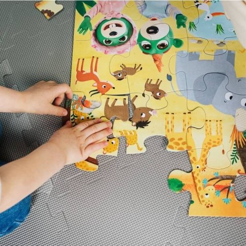 Puzzle Trefl Bobaski I Miś Super maxi Bobaski na safari 24 el. (41009) Puzzle Trefl Bobaski I Miś Super maxi Bobaski na safari 24 el. (41009)