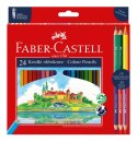 Kredki ołówkowe Faber Castell dwustronne Wawel 24+3 kol. (201481 FC)