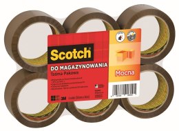 Taśma pakowa Scotch 50mm brązowa 66m (S5066F6)