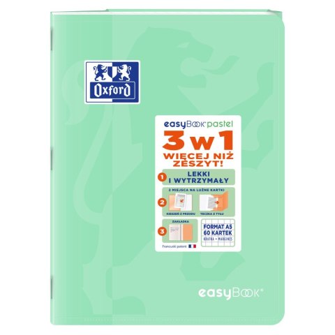 Zeszyt EASYBOOK PASTEL A5 60k. 90g krata Oxford (400161235) Zeszyt EASYBOOK PASTEL A5 60k. 90g krata Oxford (400161235)