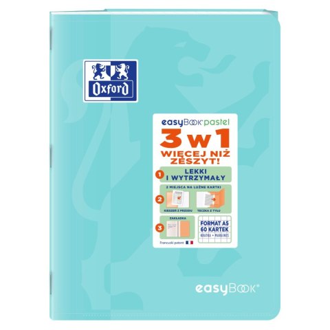 Zeszyt EASYBOOK PASTEL A5 60k. 90g krata Oxford (400161235) Zeszyt EASYBOOK PASTEL A5 60k. 90g krata Oxford (400161235)