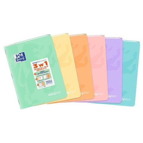 Zeszyt EASYBOOK PASTEL A5 60k. 90g krata Oxford (400161235) Zeszyt EASYBOOK PASTEL A5 60k. 90g krata Oxford (400161235)