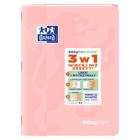 Zeszyt EASYBOOK PASTEL A5 60k. 90g krata Oxford (400161235) Zeszyt EASYBOOK PASTEL A5 60k. 90g krata Oxford (400161235)