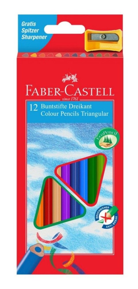 Kredki ołówkowe Faber Castell Eko 12 kol. (FC120523)