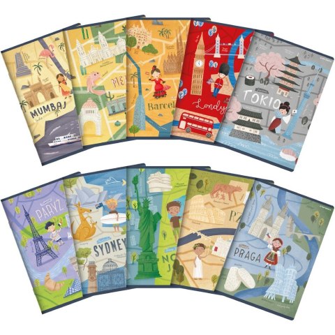 Zeszyt Top 2000 CITIES OF THE WORLD A5 32k. 70g linia (400157923) Zeszyt Top 2000 CITIES OF THE WORLD A5 32k. 70g linia (400157923)