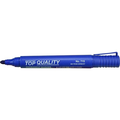 Marker permanentny Top Quality okrągła końcówka 2 mm niebieski Marker permanentny Top Quality okrągła końcówka 2 mm niebieski