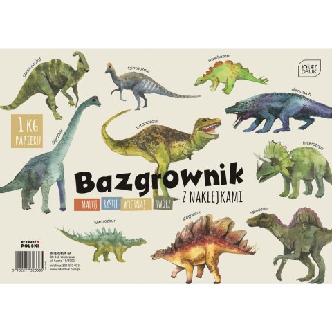 Zestaw plastyczny Interdruk Dinozaury 5902277323385 (A4)