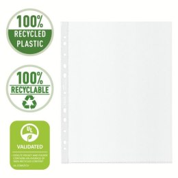 Koszulki na dokumenty Esselte Recycled Maxi groszkowa A4 kolor: bezbarwny typu U 100 mic. (627504)
