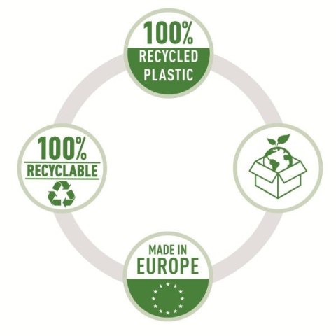 Koszulki na dokumenty Esselte Recycled Maxi groszkowa A4 kolor: bezbarwny typu U 70 mic. (627502) Koszulki na dokumenty Esselte Recycled Maxi groszkowa A4 kolor: bezbarwny typu U 70 mic. (627502)
