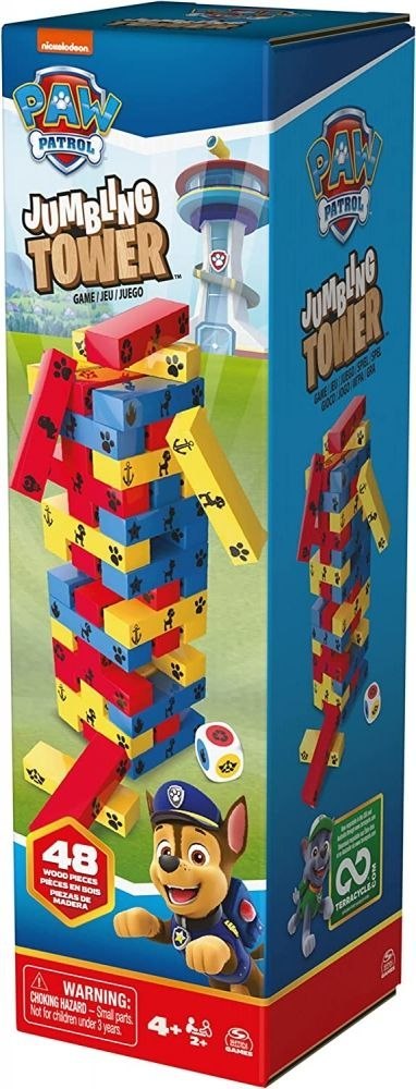 Gra zręcznościowa Spin Master Psi Patrol Jumbling Tower (6066828) Gra zręcznościowa Spin Master Psi Patrol Jumbling Tower (6066828)