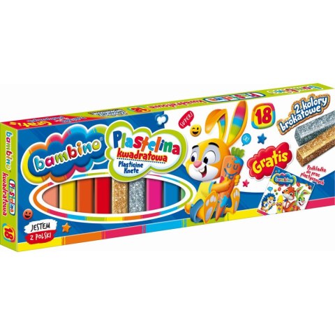 Plastelina St.Majewski 18 kol. BAMBINO mix Plastelina St.Majewski 18 kol. BAMBINO mix