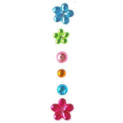 Kryształki Titanum Craft-Fun Series samoprzylepne kwiaty, kropki mix