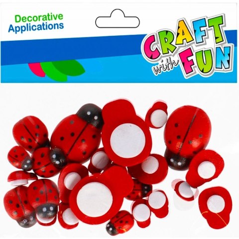 Ozdoba drewniana Craft Fun Biedronki mix (501442)