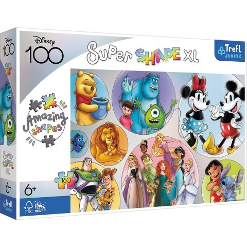 Puzzle Trefl Disney XL Kolorowy świat 160 el. (50033) Puzzle Trefl Disney XL Kolorowy świat 160 el. (50033)