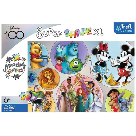 Puzzle Trefl Disney XL Kolorowy świat 160 el. (50033) Puzzle Trefl Disney XL Kolorowy świat 160 el. (50033)