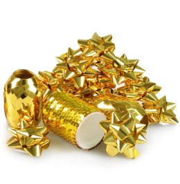 Wstążka Arpex zestaw do pakowania prezentów złoty (BN5243ZLO)