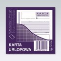 Druk offsetowy Karta urlopowa 2/3 A6 40k. Michalczyk i Prokop (507-6)