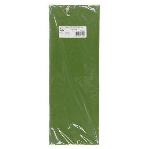 Bibuła gładka oliwkowa gładka oliwkowa 700mm x 500mm (25) Bibuła gładka oliwkowa gładka oliwkowa 700mm x 500mm (25)